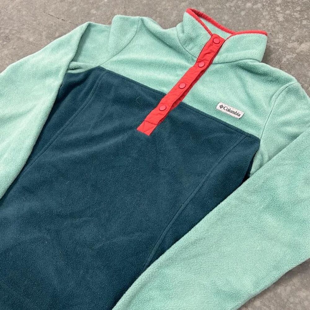 Columbia-sportswear Women's Green and Blue Sweatshirt